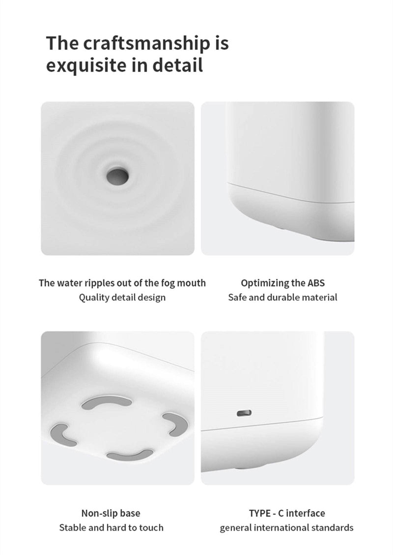 Anti-Gravity Aroma Humidifier with LED Clock