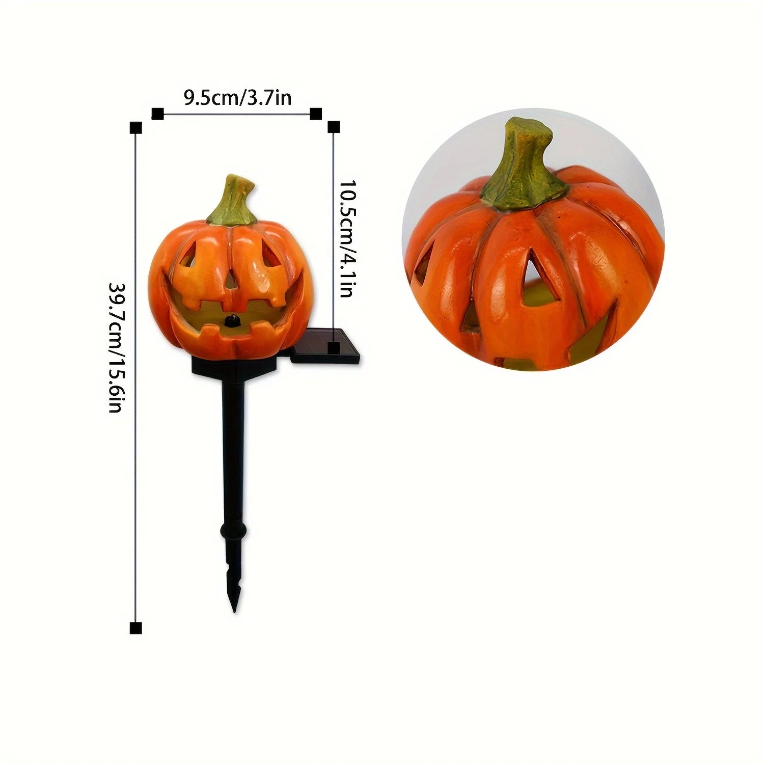 Solar Glow Pumpkin Pathway Lanterns