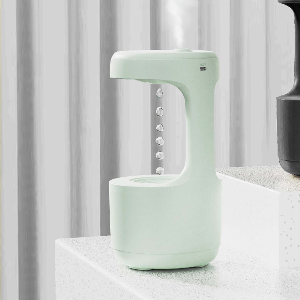 Anti-Gravity Aroma Humidifier with LED Clock