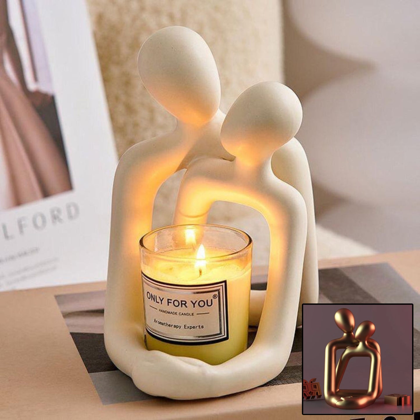 Modern Love Resin Sculpture