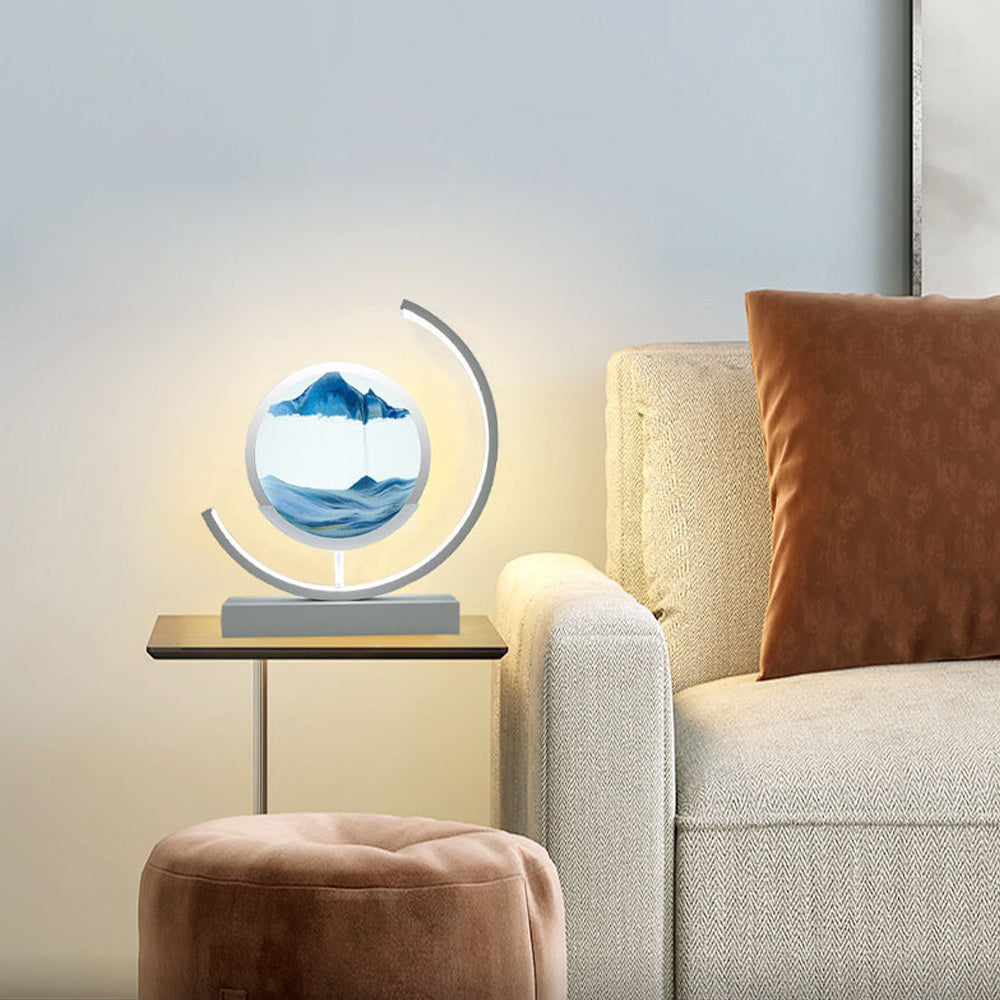 DIY Glass Sand Art Lamp with Rechargeable LED