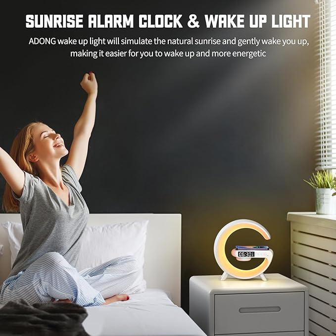G-Shaped Smart LED Lamp – Bluetooth Speaker & Charger