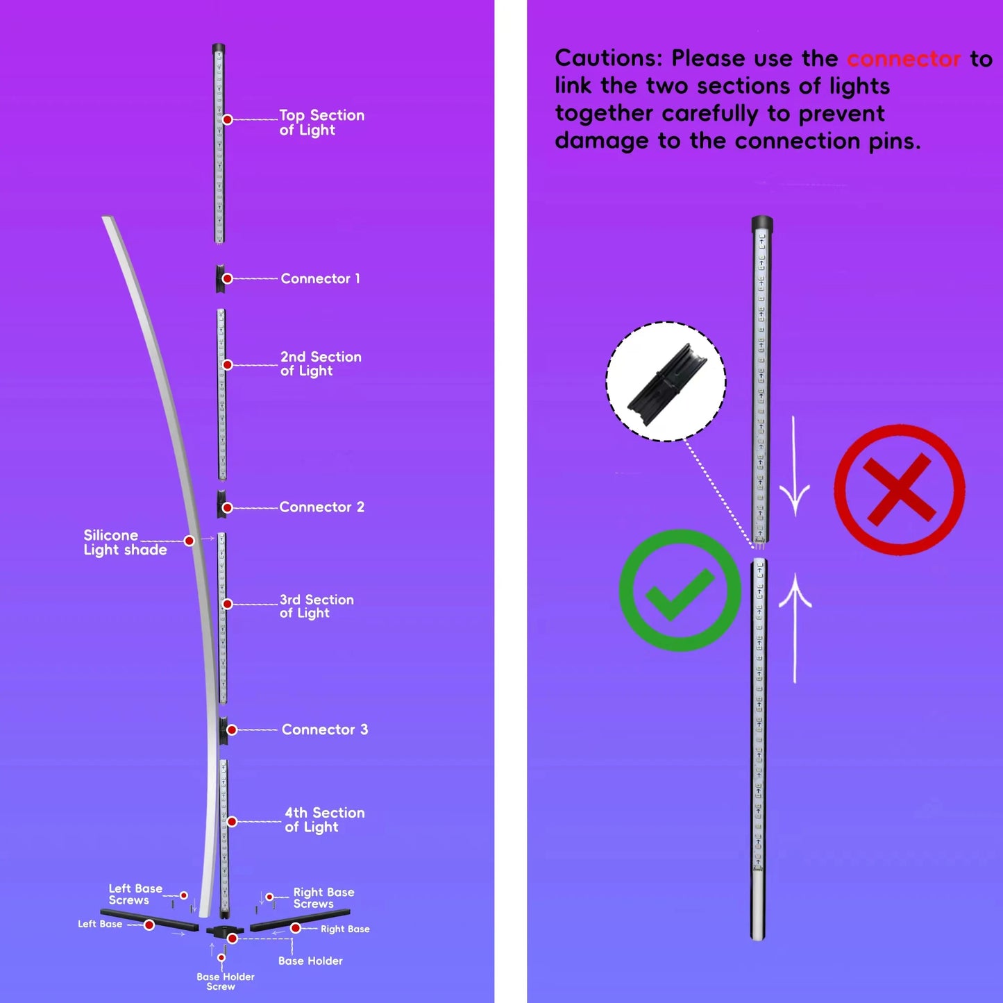 Smart RGB Floor Lamp with Music Sync & APP