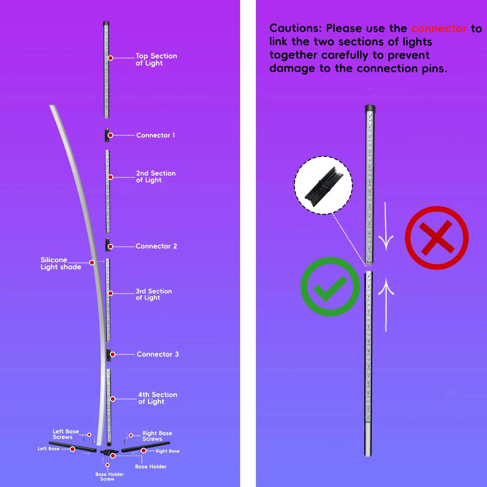 Smart RGB Floor Lamp with Music Sync & APP