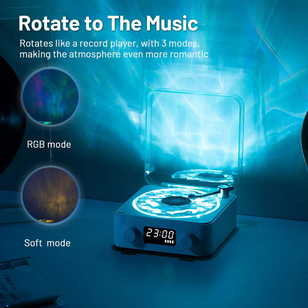 Retro Bluetooth Speaker with Nature Sounds & Lights