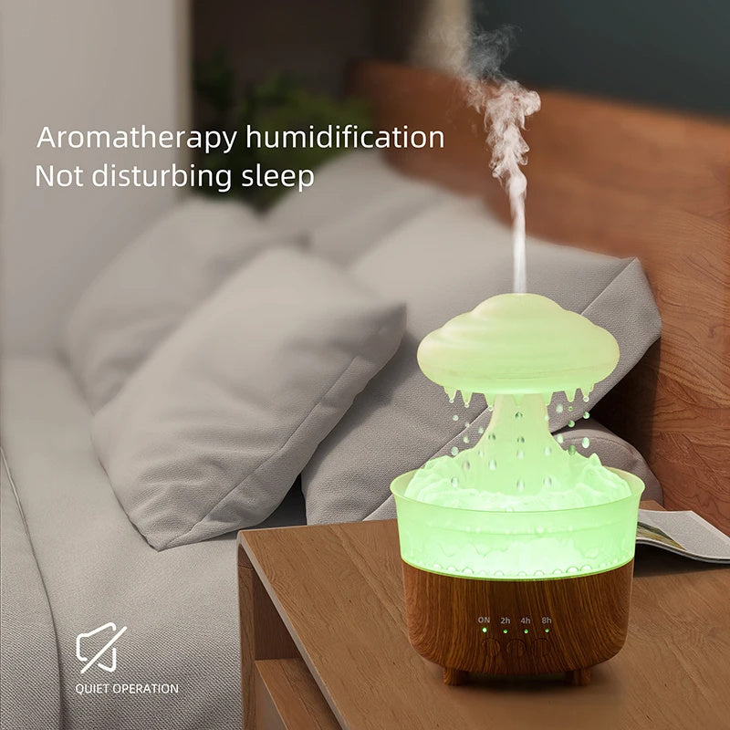 Rain Cloud LED Humidifier & Essential Oil Diffuser