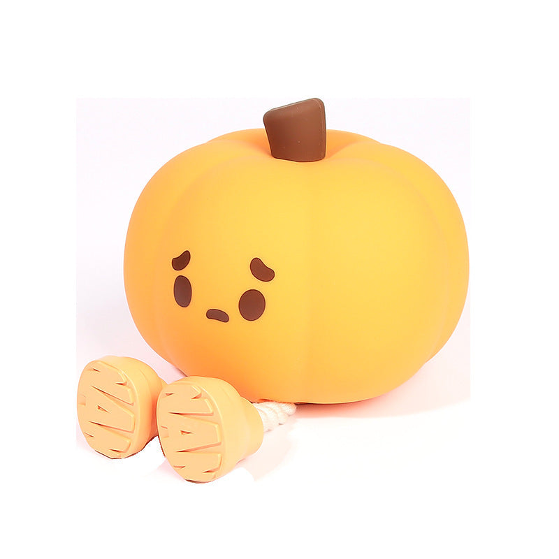 Silicone Little Cute Pumpkin LED Night Light