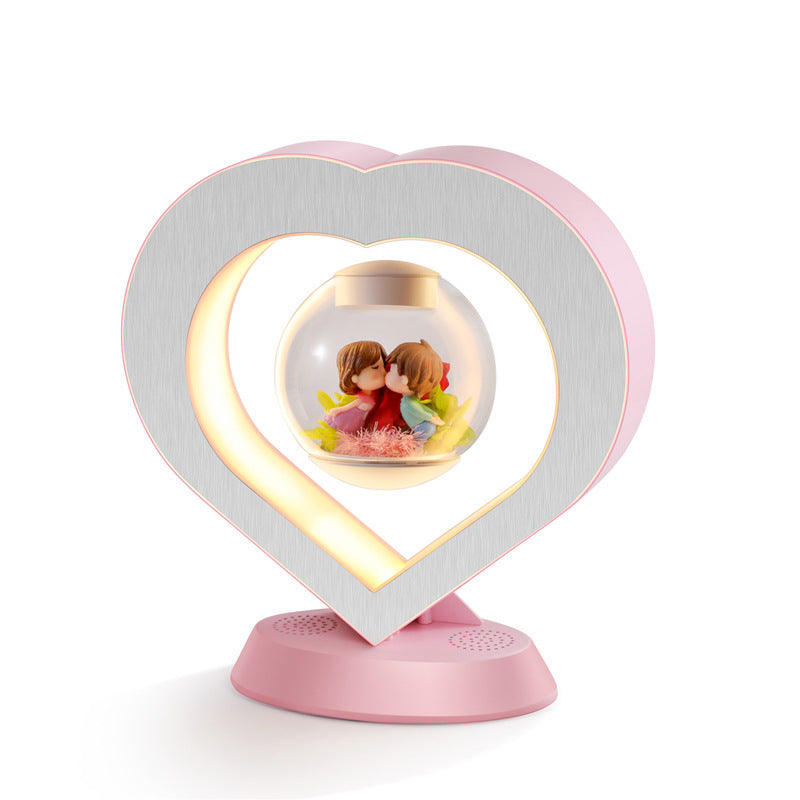 Floating Magnetic Heart LED Lamp – Perfect Valentine’s Gift