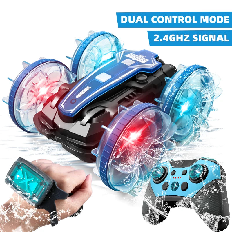 Waterproof 360° Stunt RC Car – Dual Control