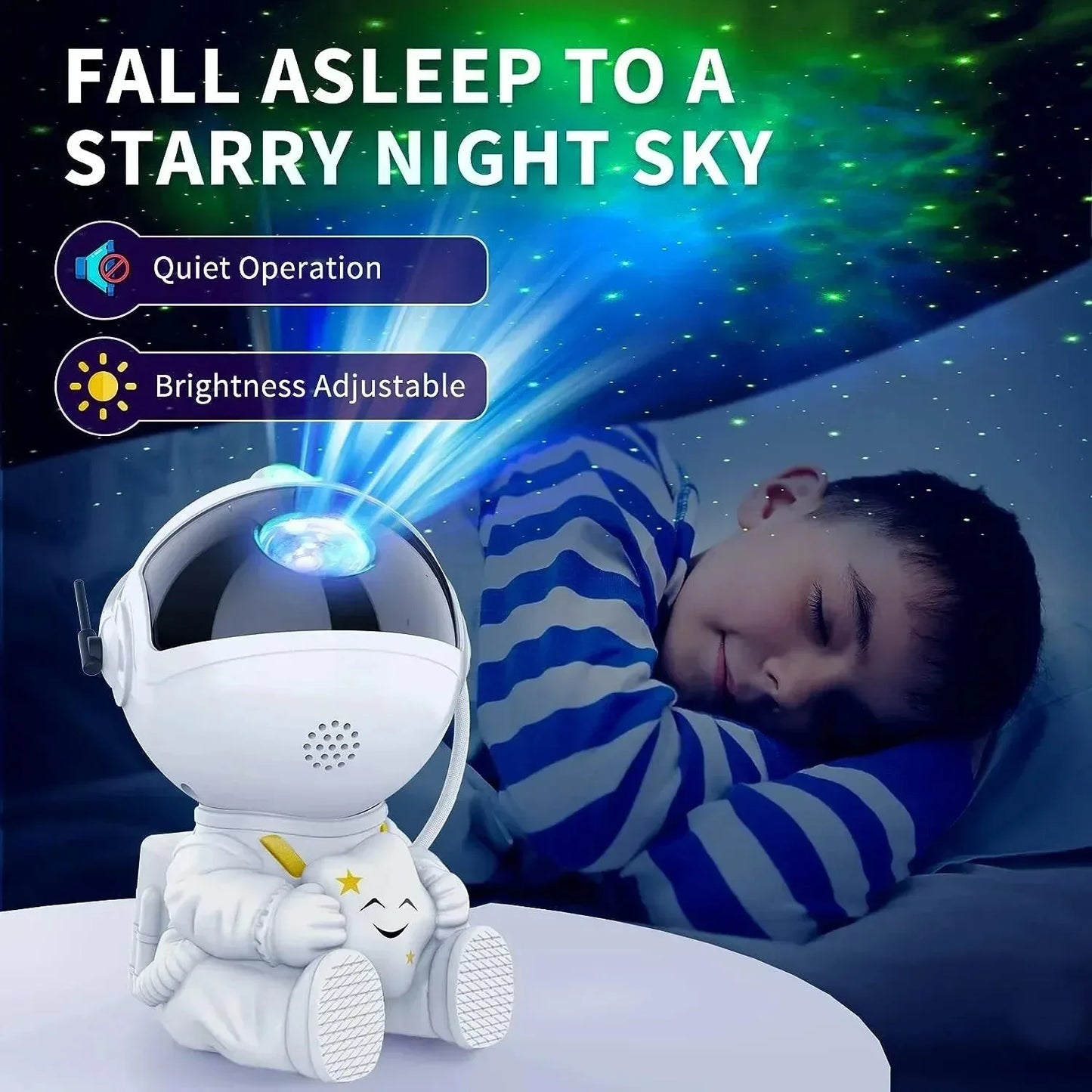 Galaxy Astronaut Starry Projector – LED Night Sky