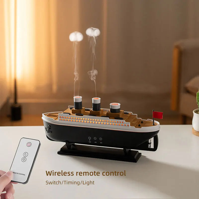 Titanic-Themed 250ml Ultrasonic Humidifier & Essential Oil Diffuser