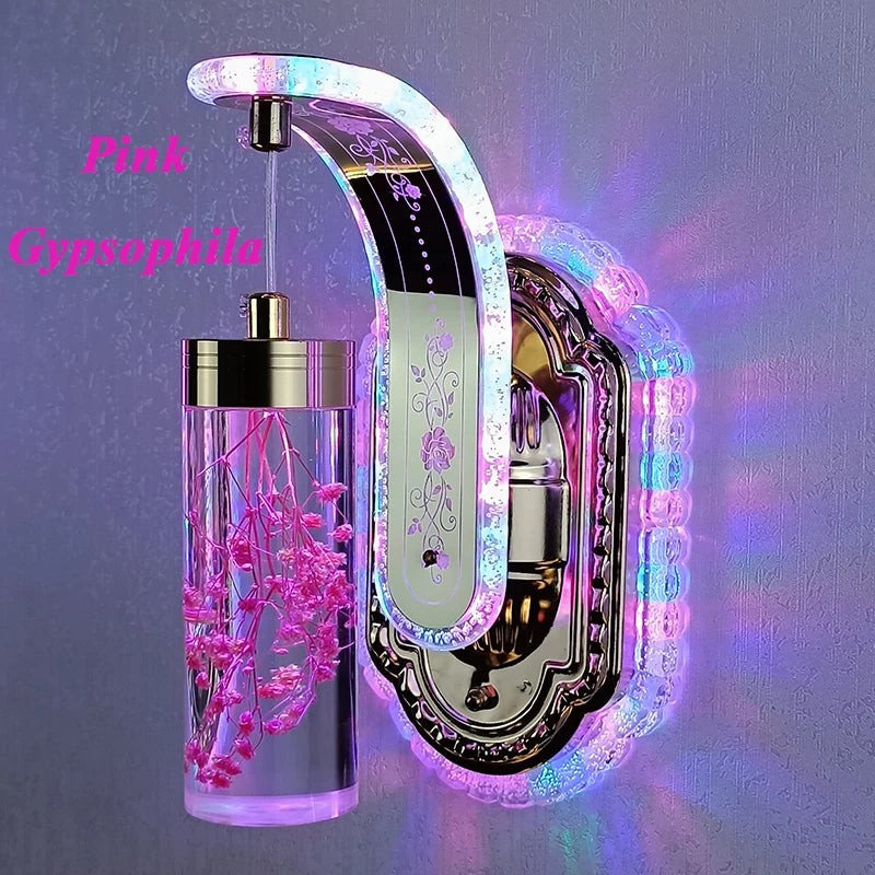 Modern LED Wall Sconce – Colorful Acrylic Light Art