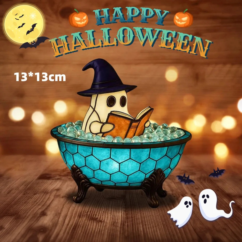 Haunted Glow Bubble Ghost Lamp