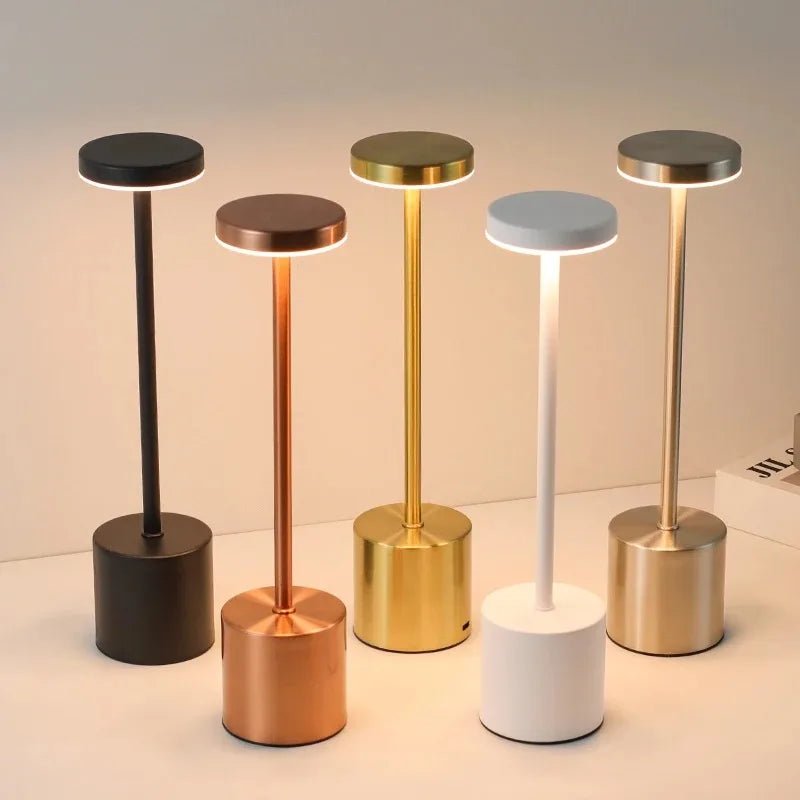 Rechargeable LED Touch Lamp – 3-Color Adjustable Desk Light