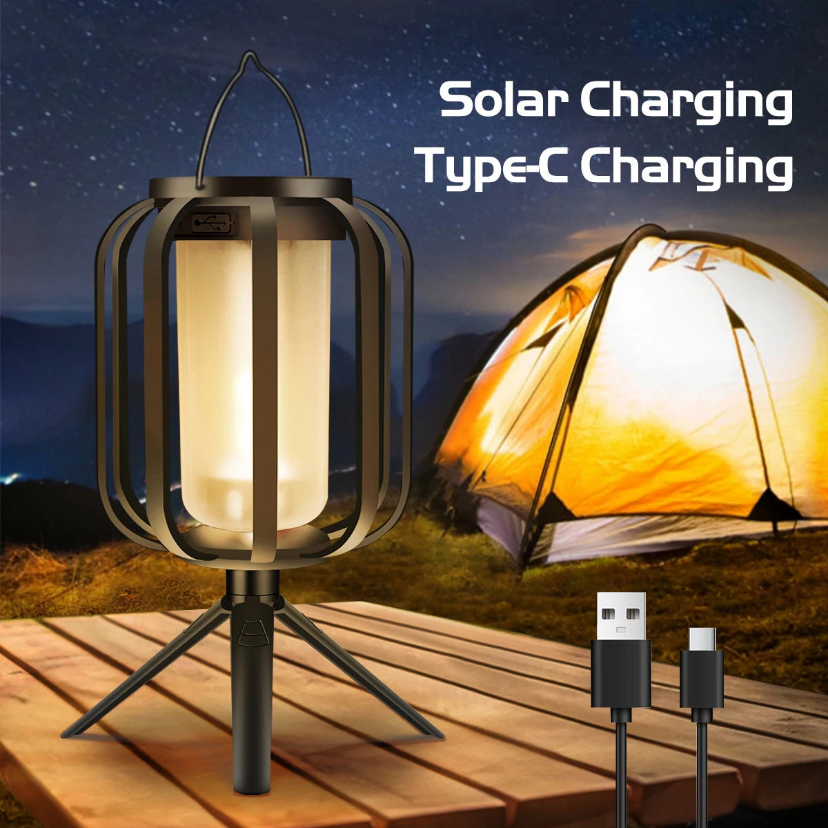 Dual‑Charge LED Solar Lantern