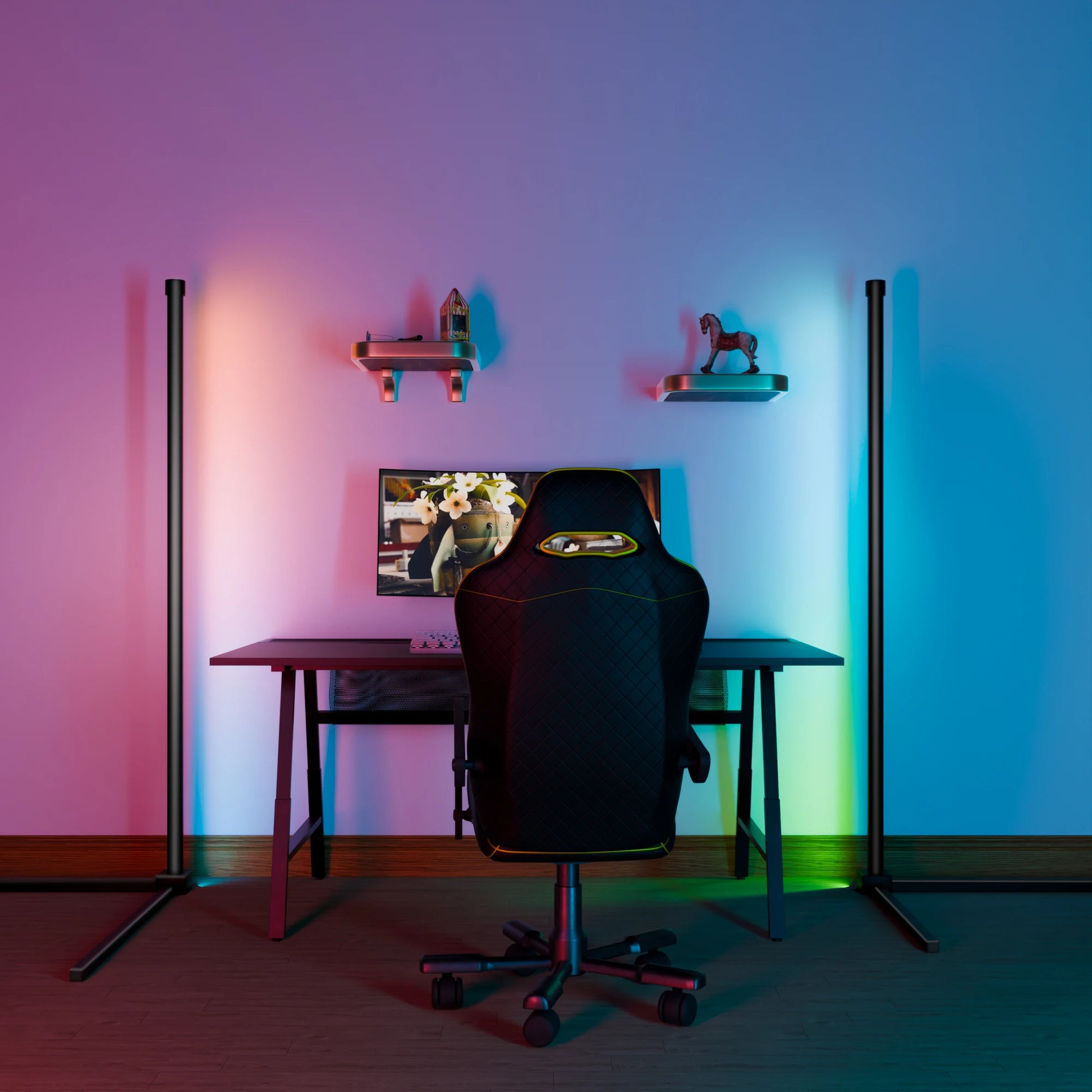 Smart RGB Floor Lamp with Music Sync & APP