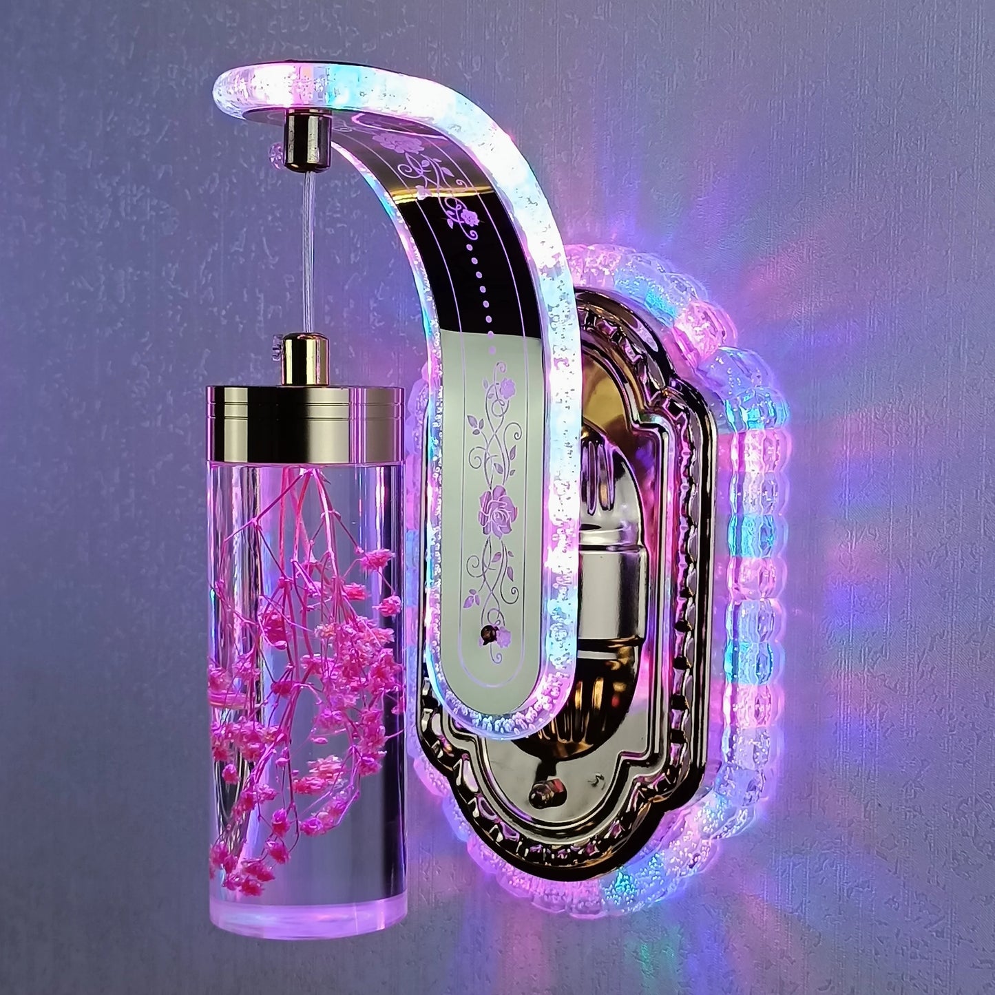 Modern LED Wall Sconce – Colorful Acrylic Light Art