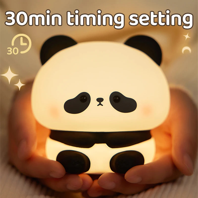 Silicone Little Cute Panda LED Night Light