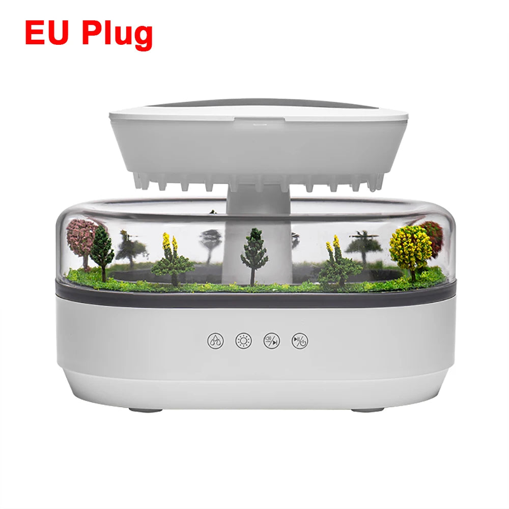 Raindrop Aroma Humidifier – Essential Oil Diffuser & Night Light