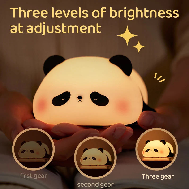 Silicone Little Cute Panda LED Night Light