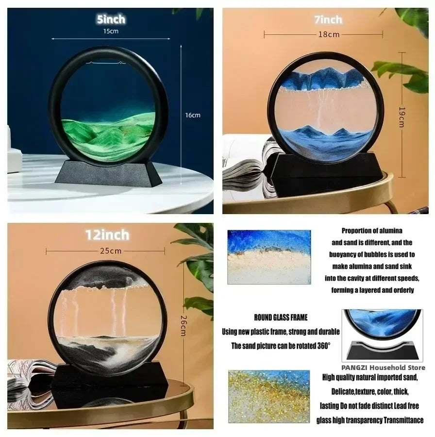 3D Quicksand LED Lamp β Sand Art Decor