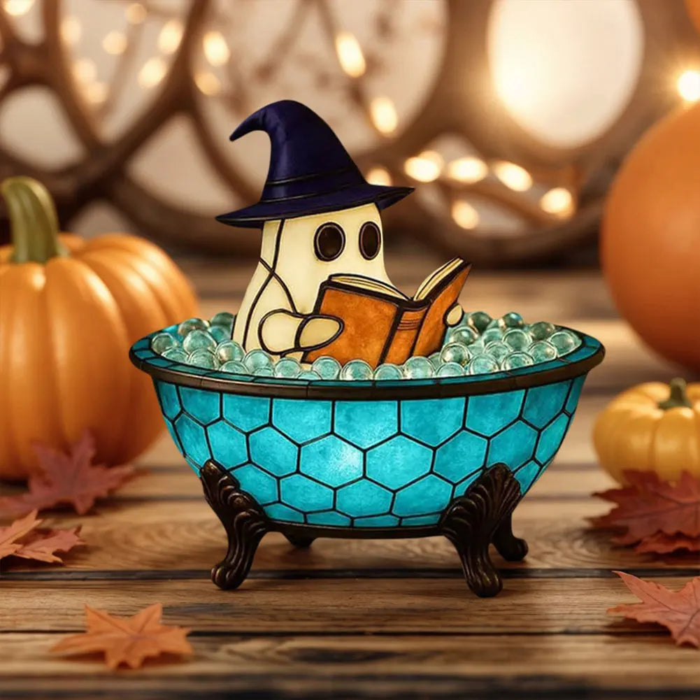 Haunted Glow Bubble Ghost Lamp