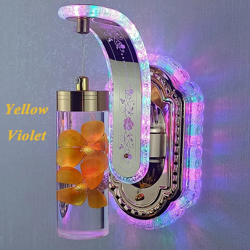 Modern LED Wall Sconce – Colorful Acrylic Light Art