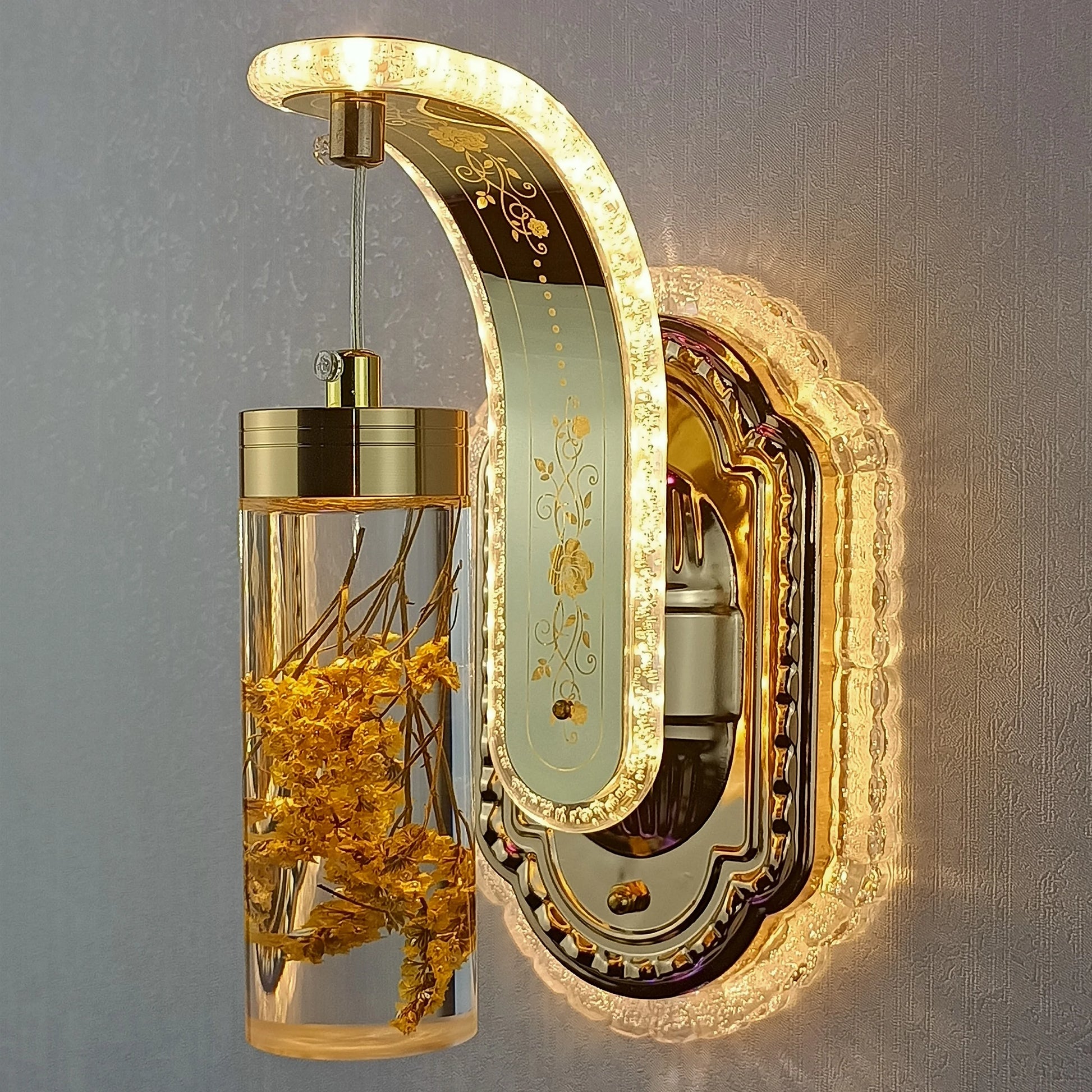 Modern LED Wall Sconce – Colorful Acrylic Light Art
