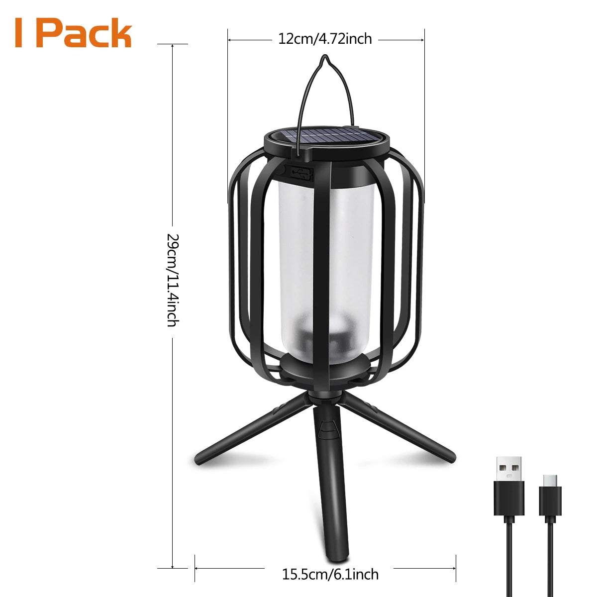 Dual‑Charge LED Solar Lantern