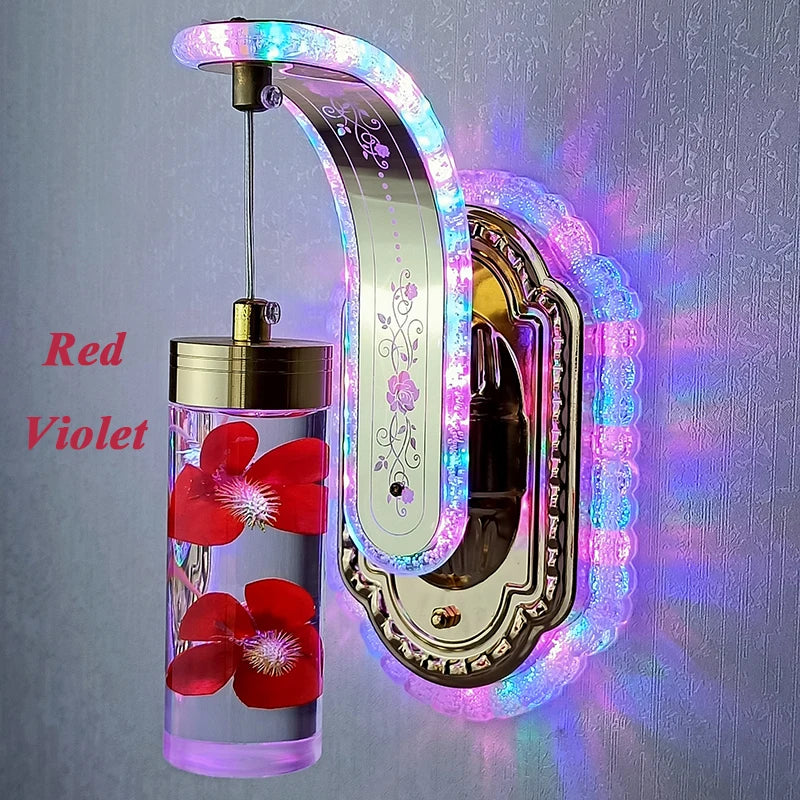 Modern LED Wall Sconce – Colorful Acrylic Light Art