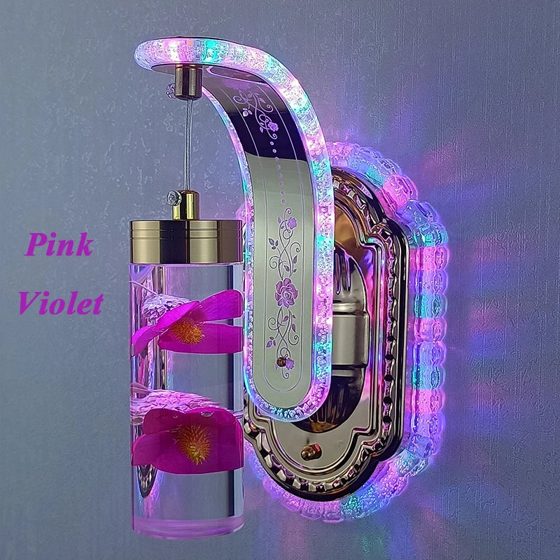 Modern LED Wall Sconce – Colorful Acrylic Light Art