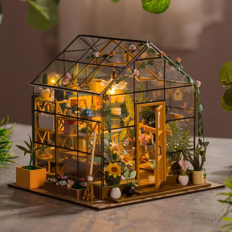 DIY Miniature Flowerhouse Kit