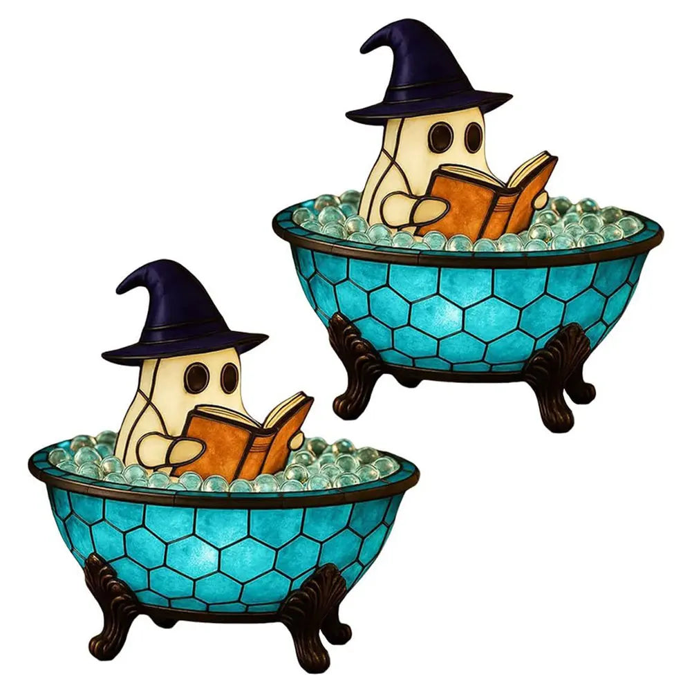 Haunted Glow Bubble Ghost Lamp