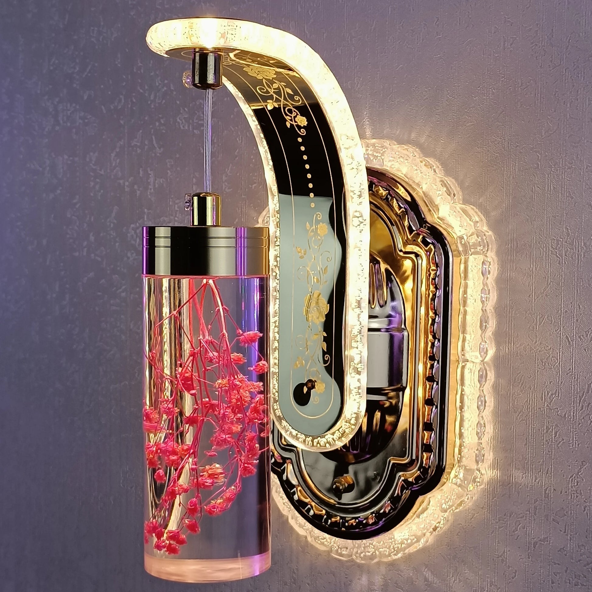 Modern LED Wall Sconce – Colorful Acrylic Light Art