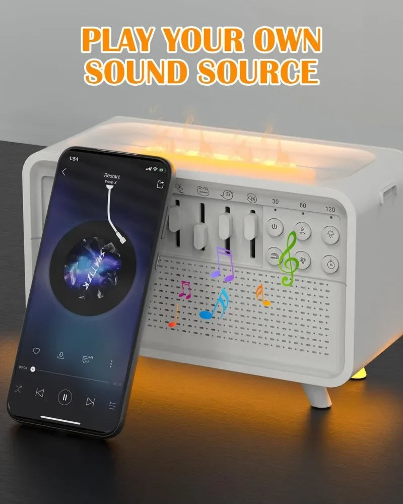 4-in-1 Night Light Speaker Humidifier Sleep Machine
