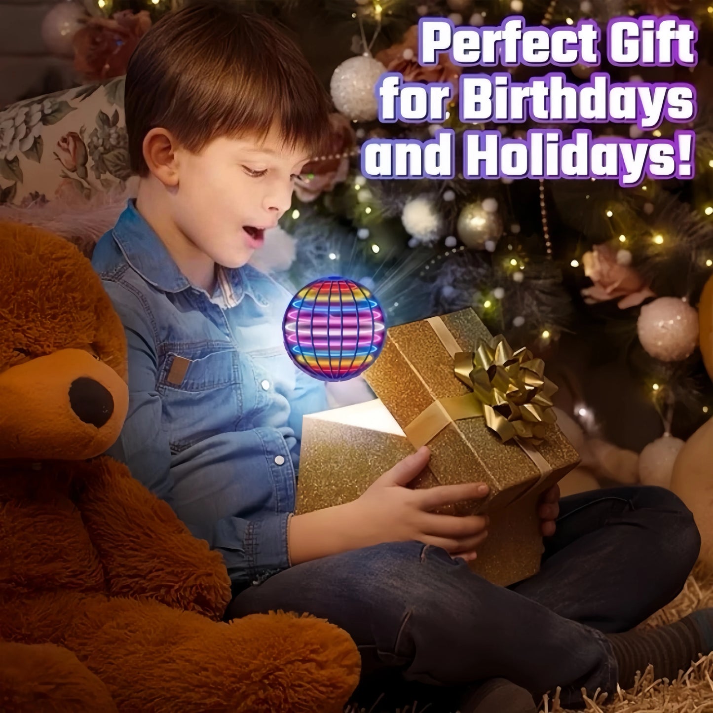 LED Flying Boomerang Ball – Ultimate Hover Spinner Toy