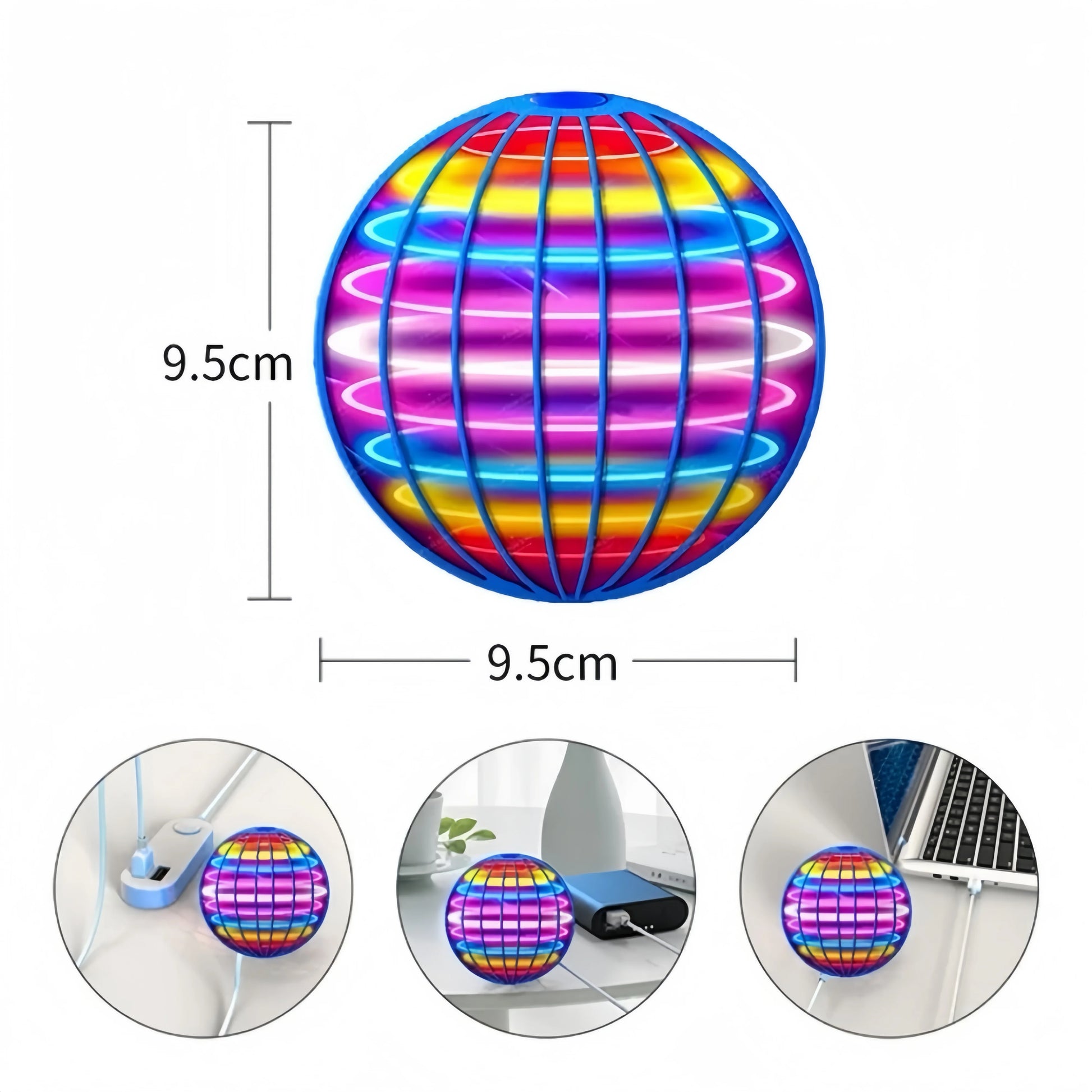 LED Flying Boomerang Ball – Ultimate Hover Spinner Toy
