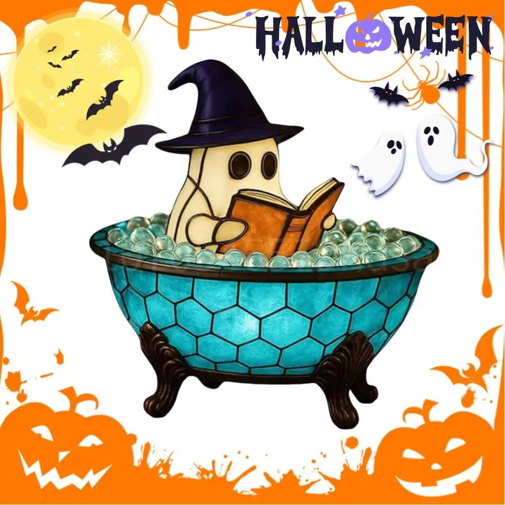 Haunted Glow Bubble Ghost Lamp