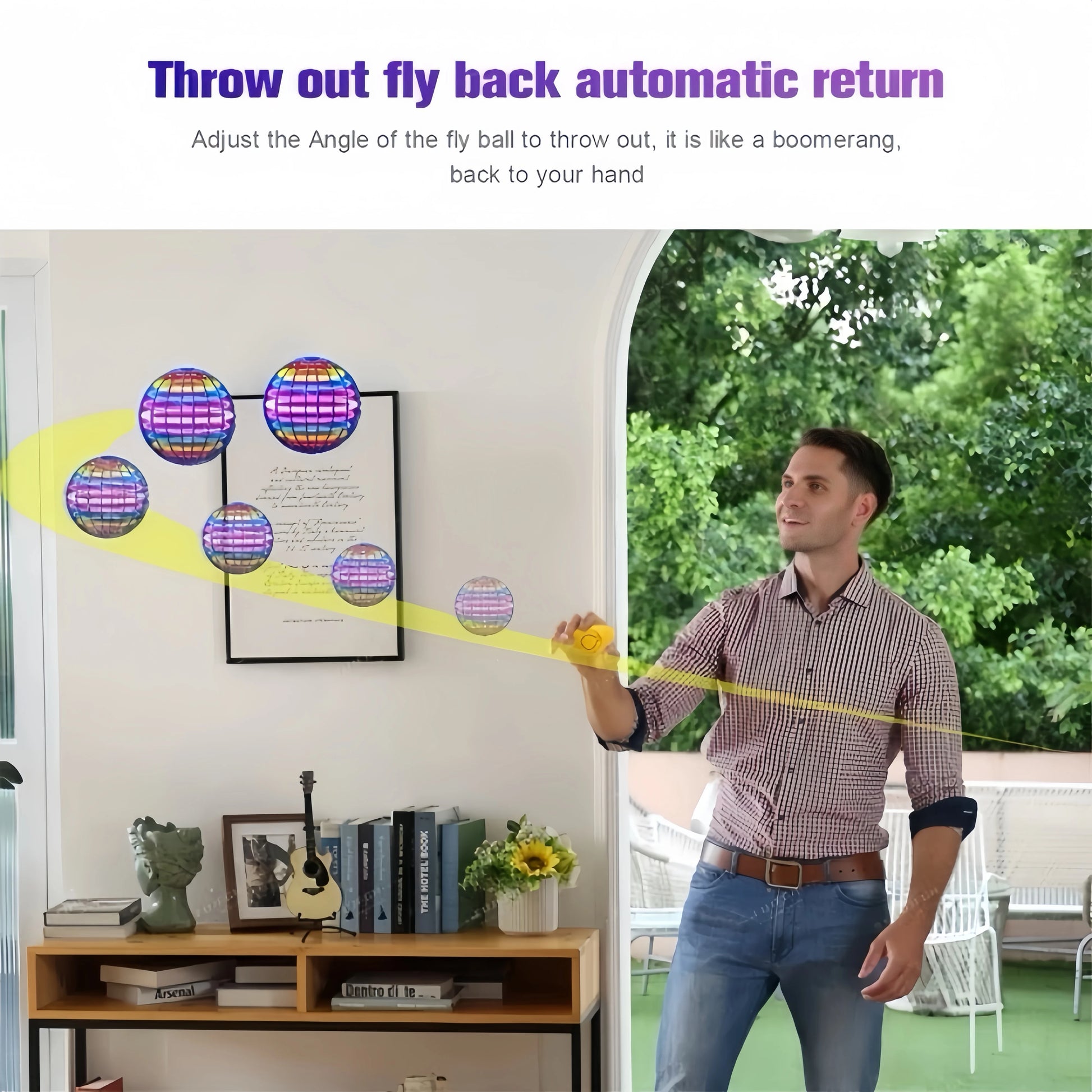 LED Flying Boomerang Ball – Ultimate Hover Spinner Toy