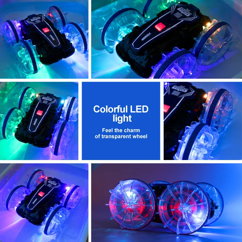 Waterproof 360° Stunt RC Car – Dual Control
