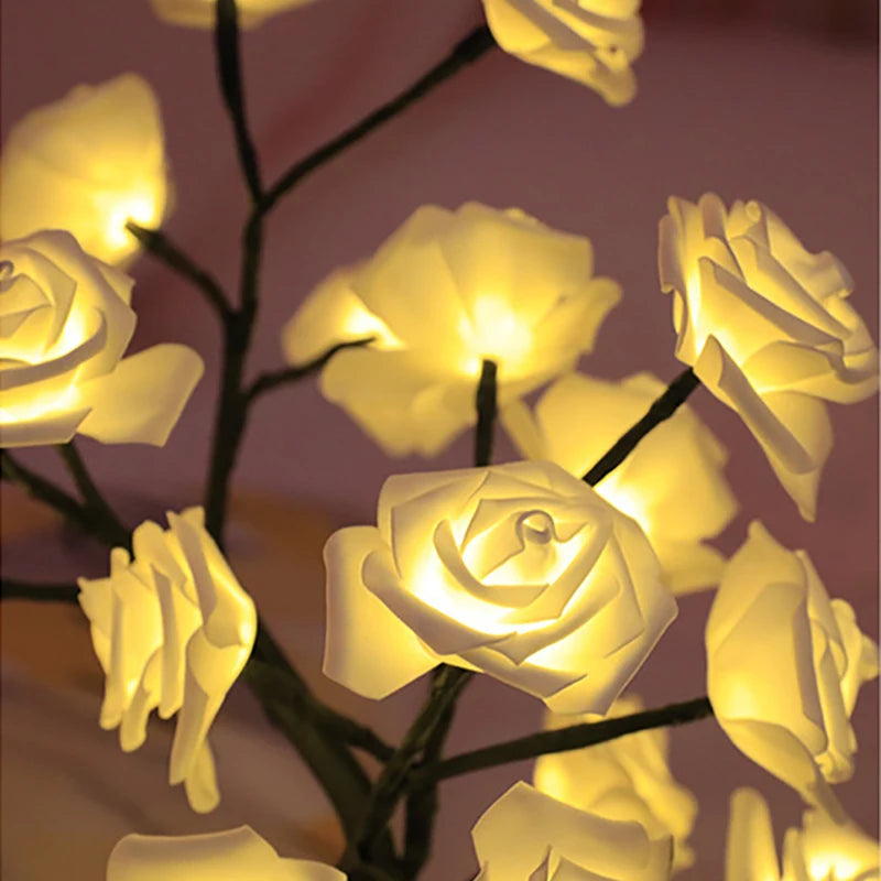 Rose Flower LED Bonsai Lamp for Home Decor