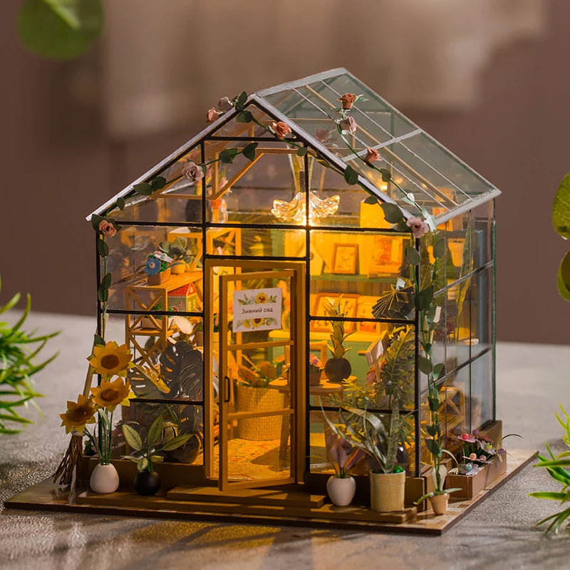 DIY Miniature Flowerhouse Kit