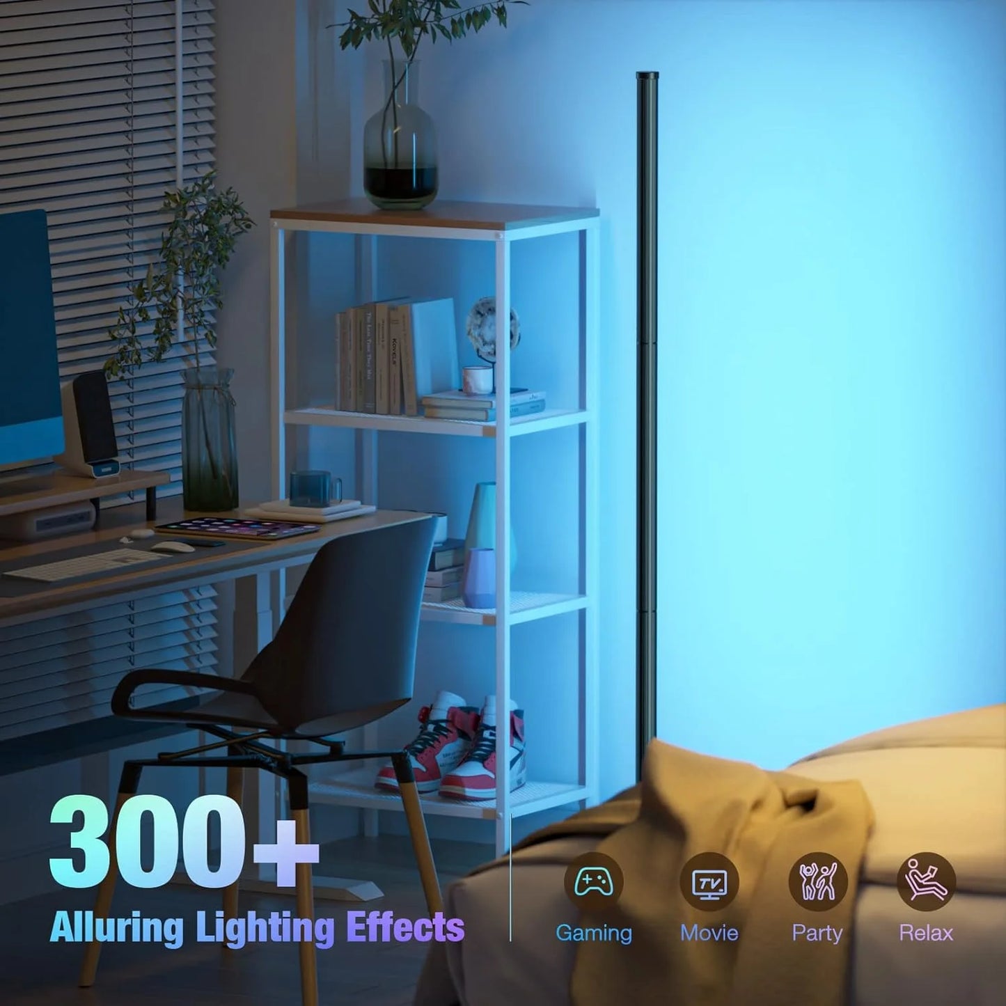 Smart RGB Floor Lamp with Music Sync & APP