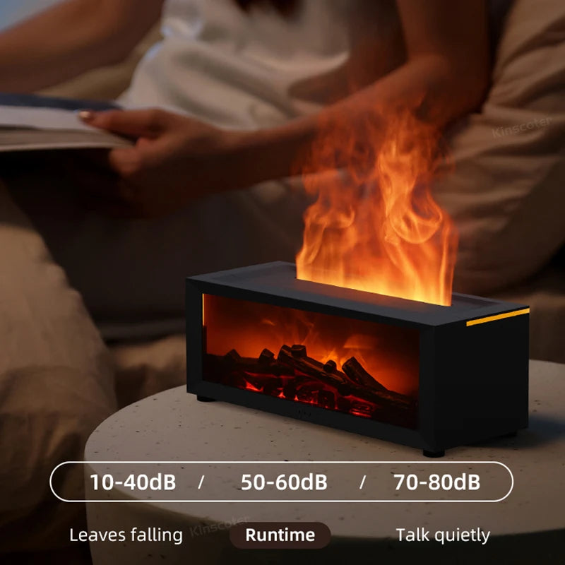 Fireplace Aroma Diffuser & LED Humidifier Combo