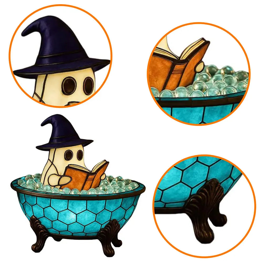 Haunted Glow Bubble Ghost Lamp