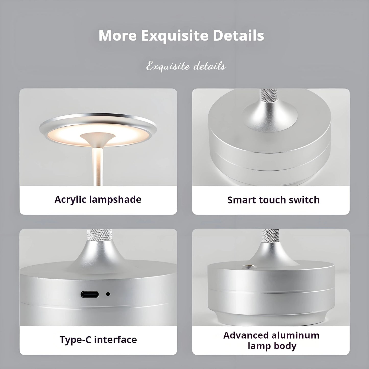 Creative Mushroom Crystal Cordless Lamp – Dimmable LED Elegance