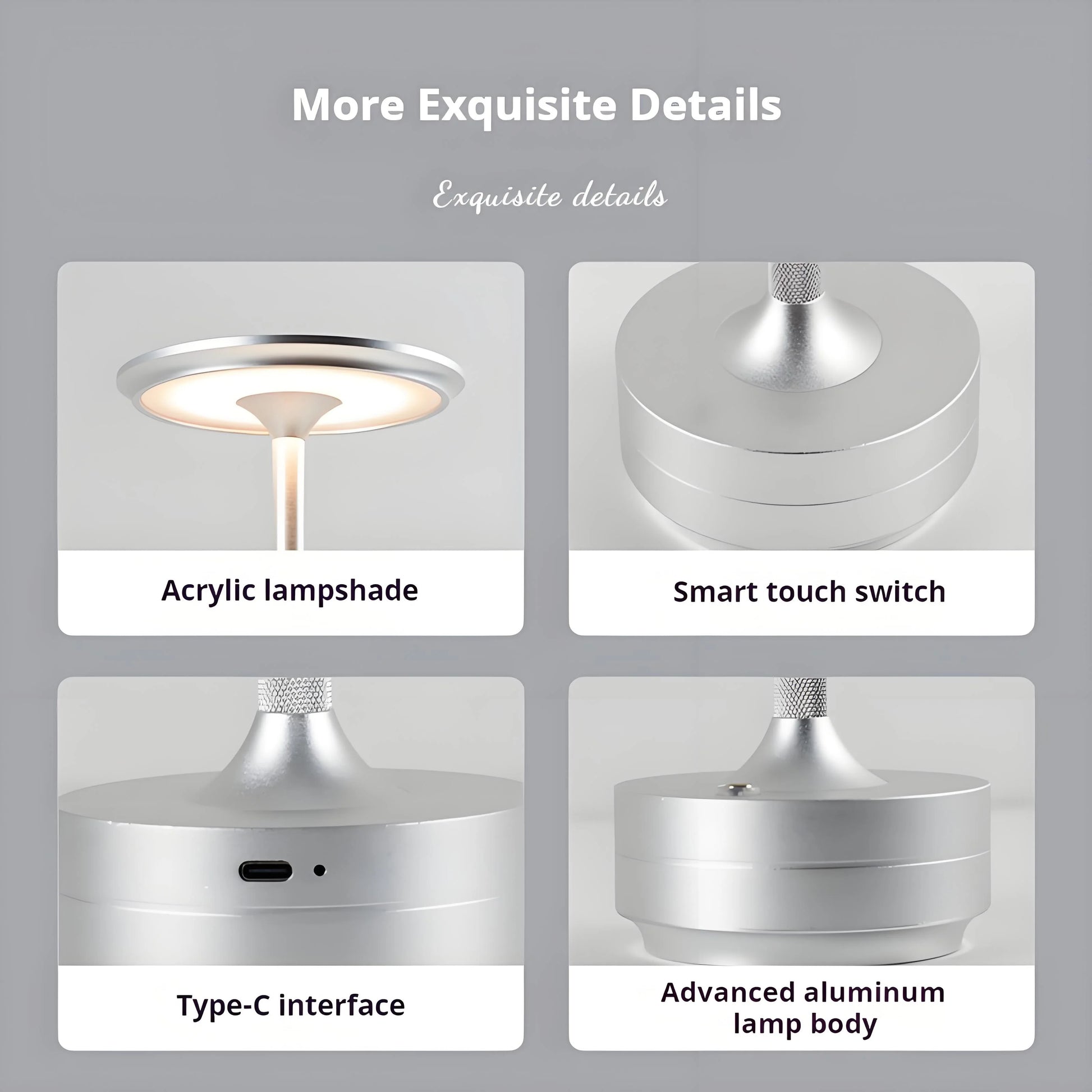 Creative Mushroom Crystal Cordless Lamp – Dimmable LED Elegance