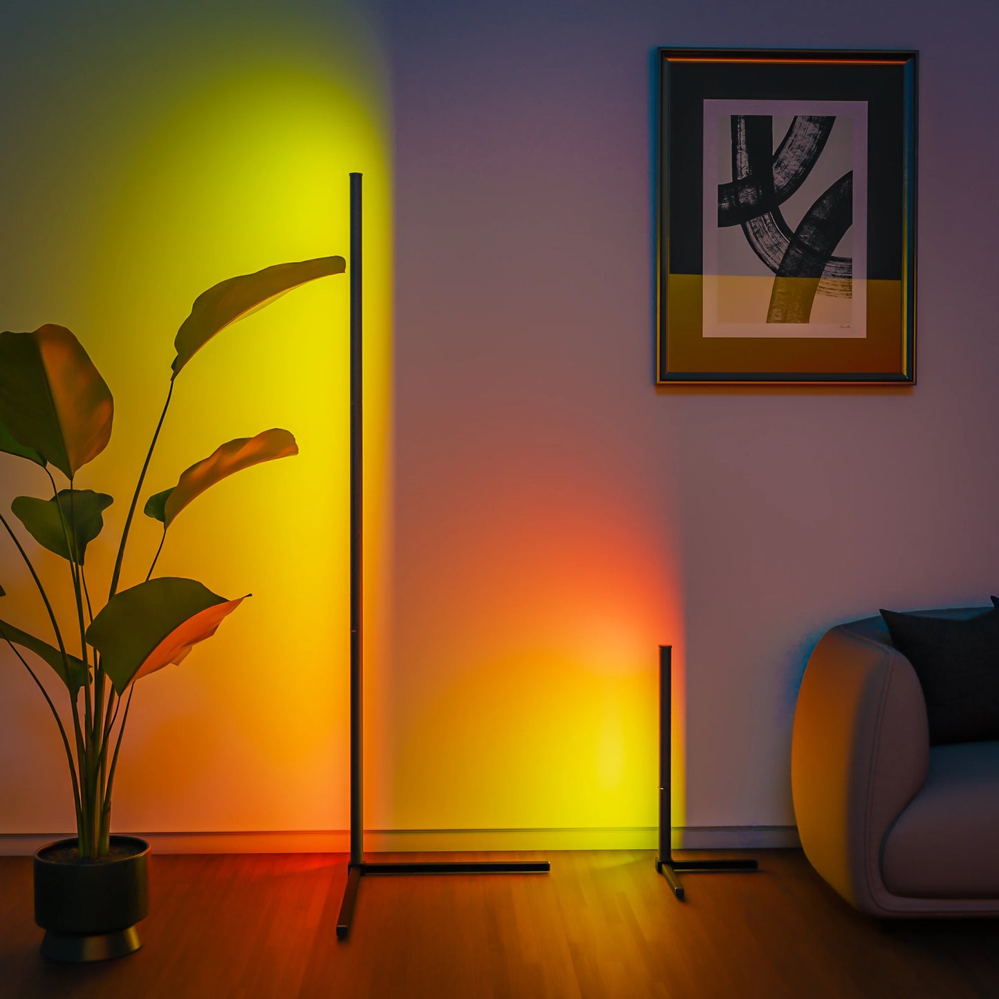 Smart RGB Floor Lamp with Music Sync & APP