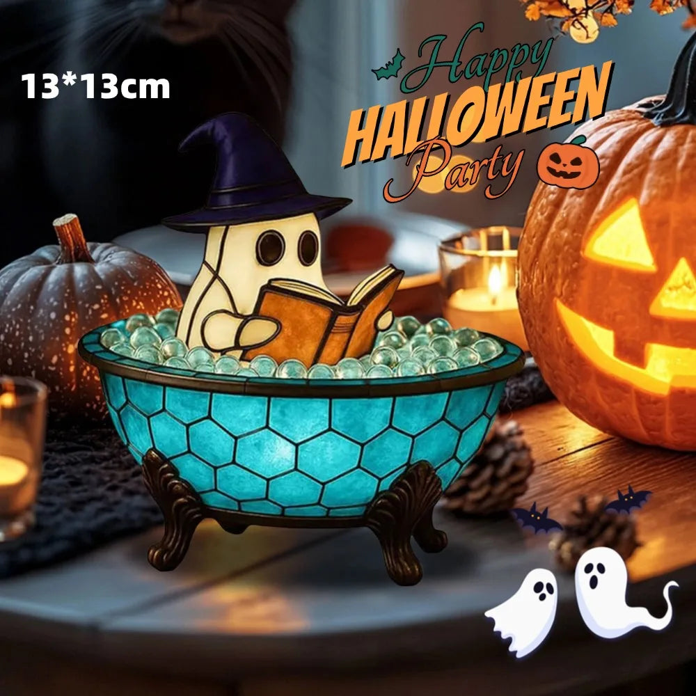 Haunted Glow Bubble Ghost Lamp
