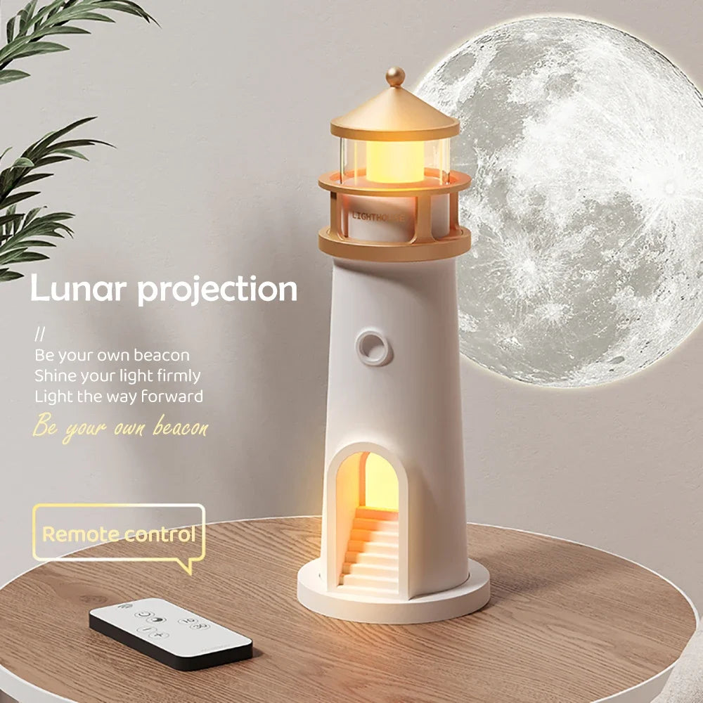 Moon Lighthouse Night Light – Bluetooth Speaker & Motion Sensor
